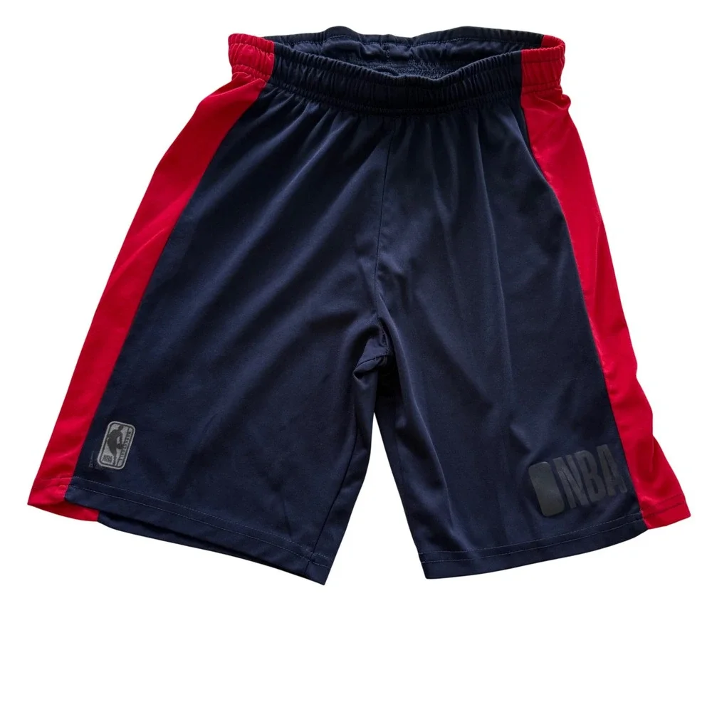 Nike NBA Basketball Shorts Kids M 10-12 Red Navy Blue Athletic Mesh Bundle